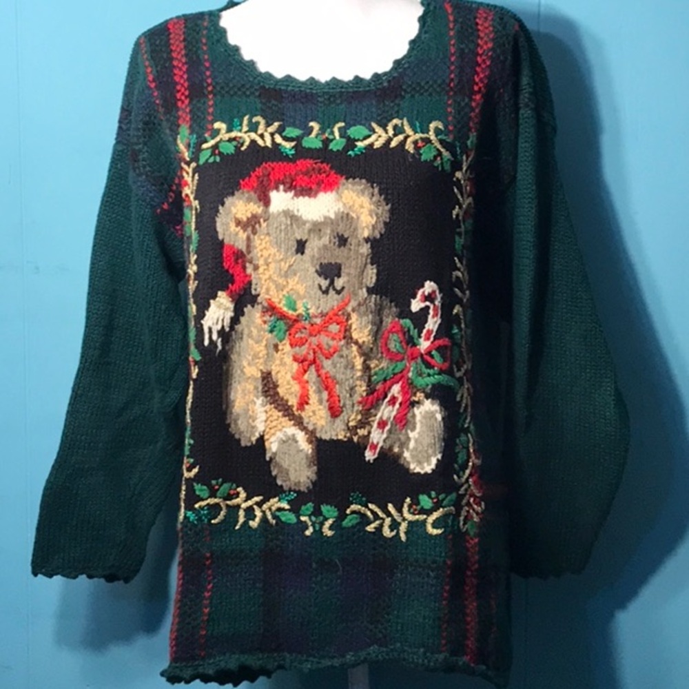 Vintage knit Christmas sweater